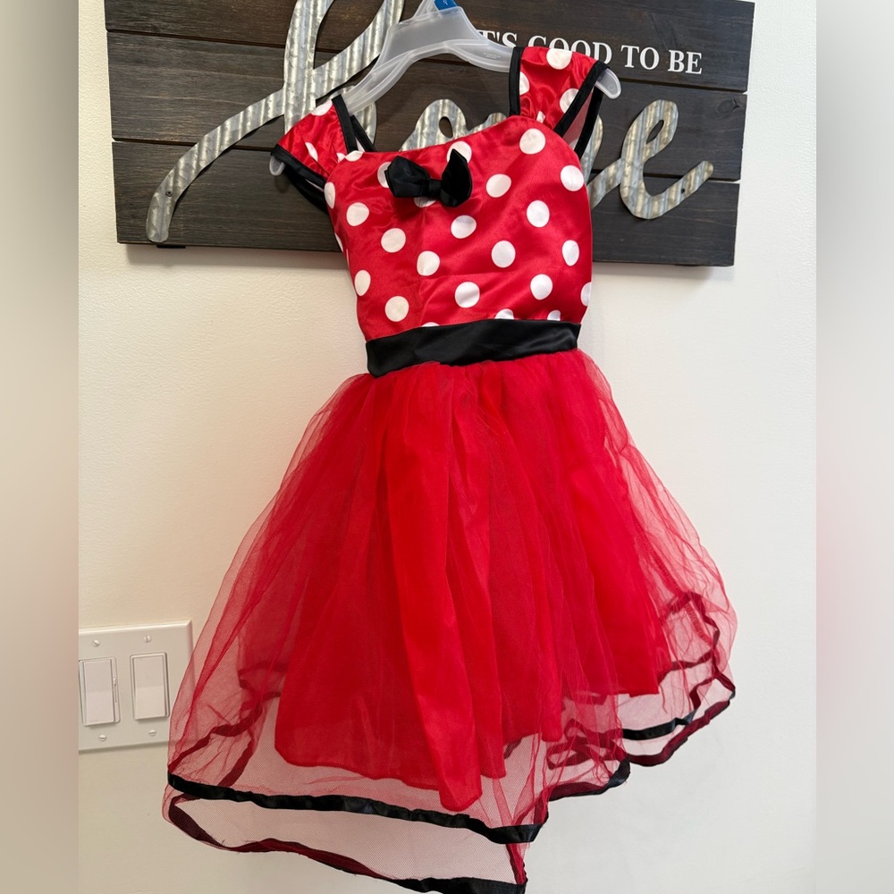 Red Polka Dot Kids Costume Dress